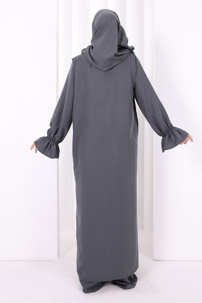 Önden Bağlamalı Üçlü Takım 8038 Füme - 4