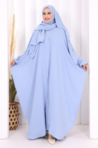 Pançolu Elbise Takım 8002 Bebe Mavisi - Bym Fashion