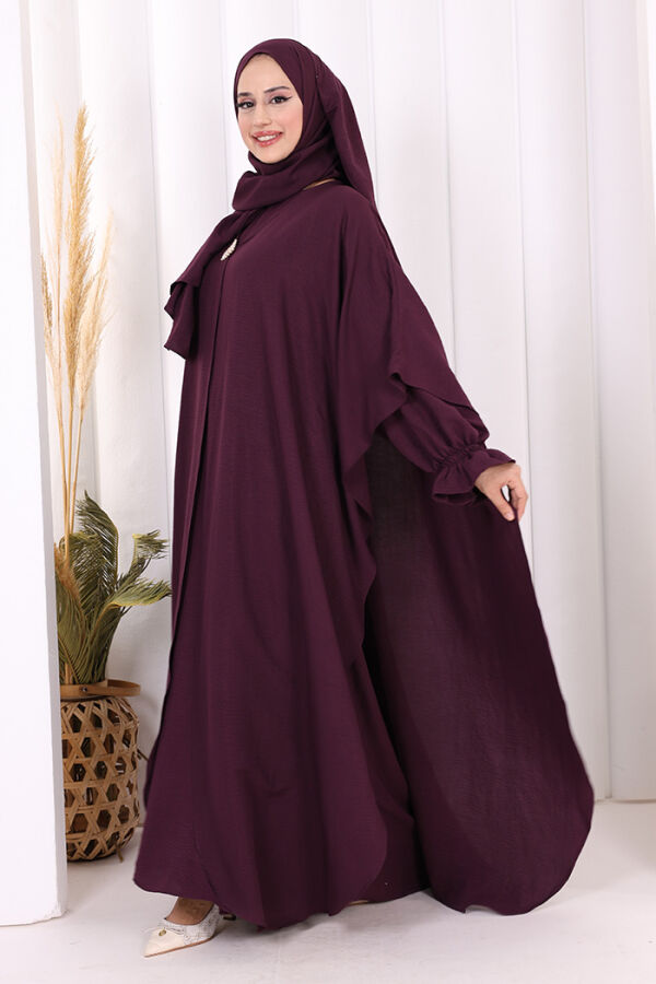 Pançolu Elbise Takım 8002 Mürdüm - 3