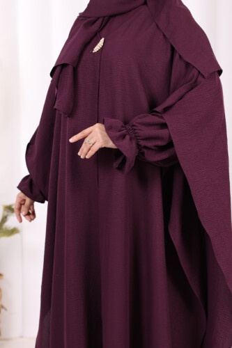 Pançolu Elbise Takım 8002 Mürdüm - 7