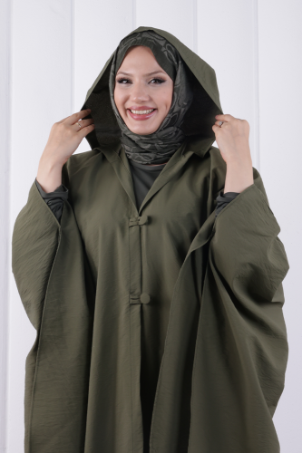 Paraşüt Kumaş Panço 1216 Haki - 4