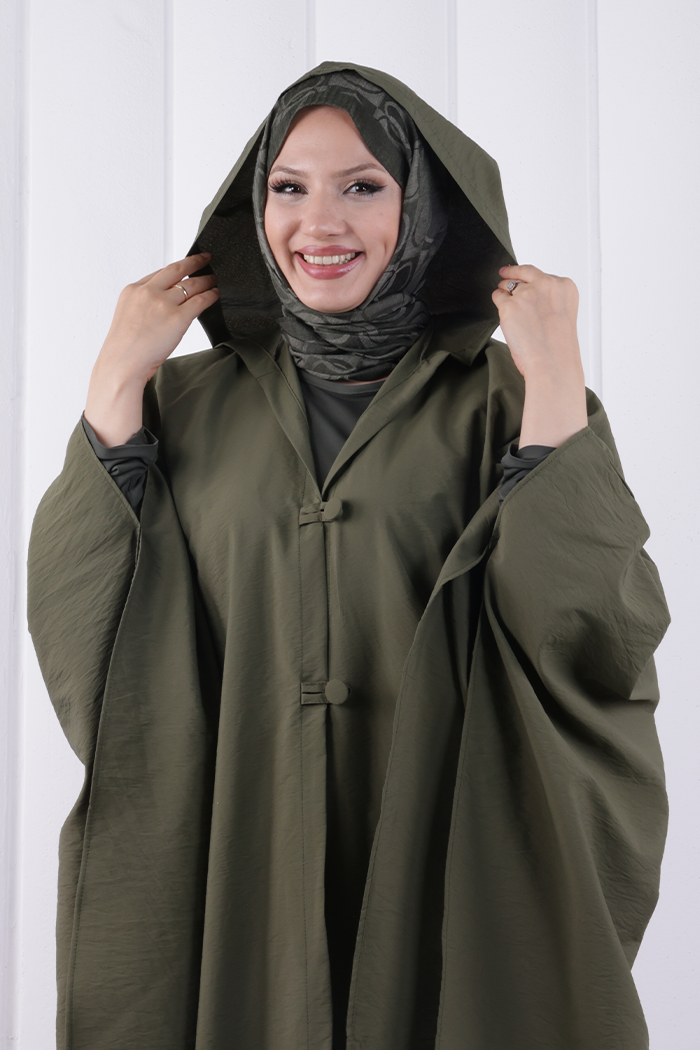 Paraşüt Kumaş Panço 1216 Haki - 4