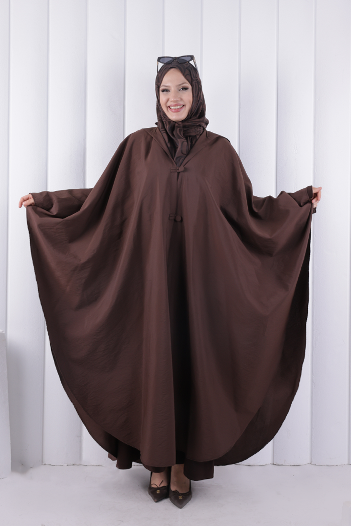 Paraşüt Kumaş Panço 1216 Kahverengi - 1