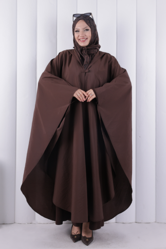 Paraşüt Kumaş Panço 1216 Kahverengi - 2