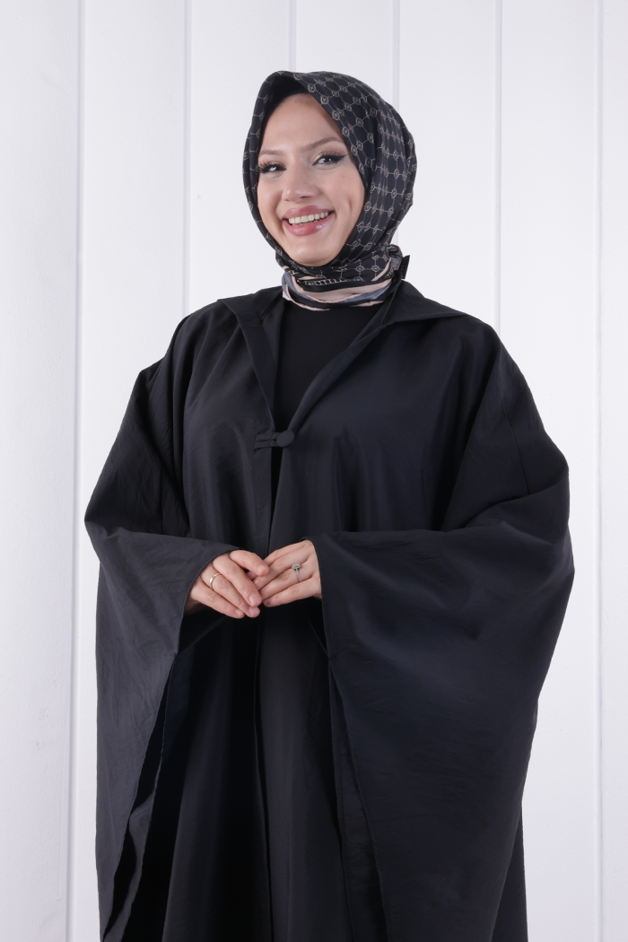 Paraşüt Kumaş Panço 1216 Siyah - 3
