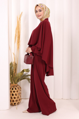 Pelerinli Tulum 8022 Bordo - 4