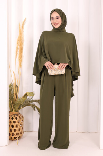 Pelerinli Tulum 8022 Haki