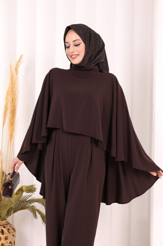 Pelerinli Tulum 8022 Kahverengi - 6