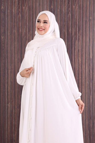 Robalı Britli Ferace 6022 Ekru - 4