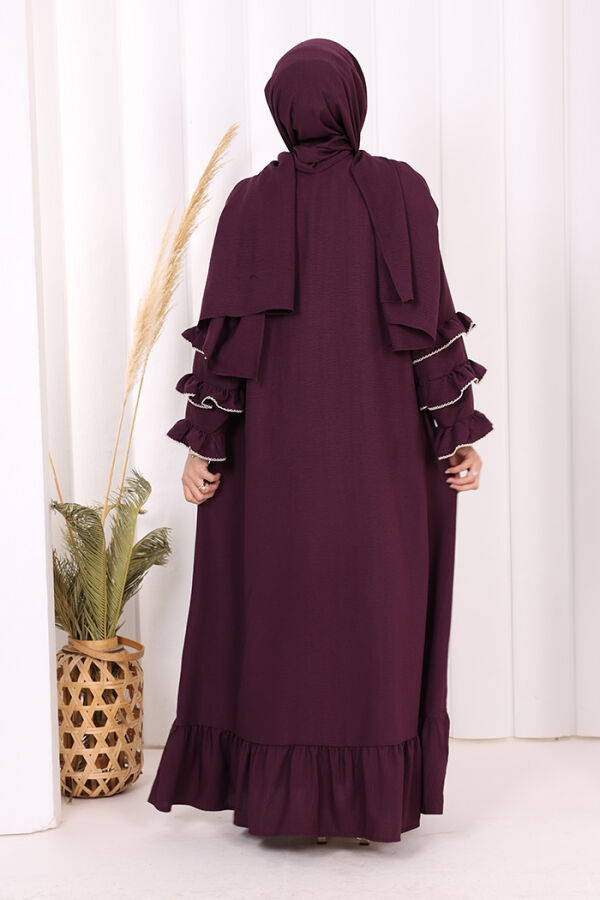 Hac Umre Ferace ŞAL HEDİYE   70018 Mor - 5