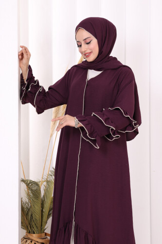 Hac Umre Ferace ŞAL HEDİYE   70018 Mor - 6