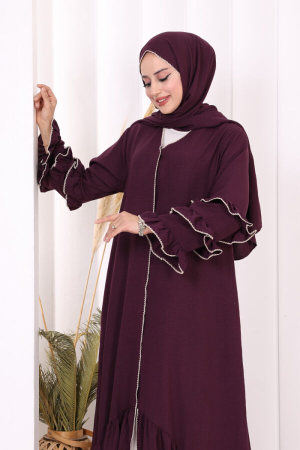 Hac Umre Ferace ŞAL HEDİYE   70018 Mor - 6