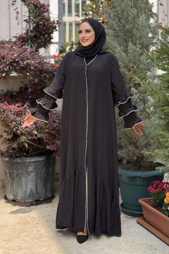 Şal ve Ferace İkili Takım 70018 Siyah - Bym Fashion