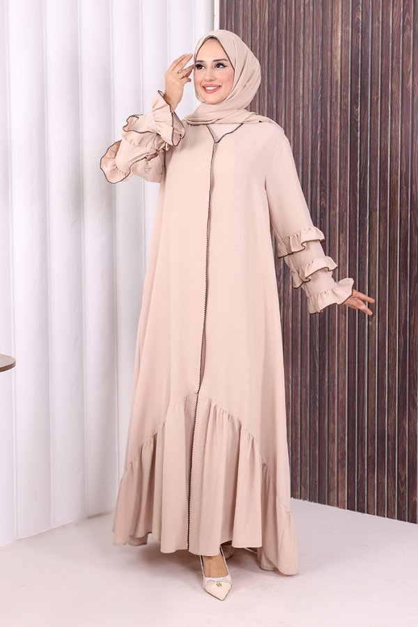 Şal ve Ferace İkili Takım 70018 Taş - 1