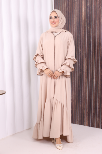 Şal ve Ferace İkili Takım 70018 Taş - 3