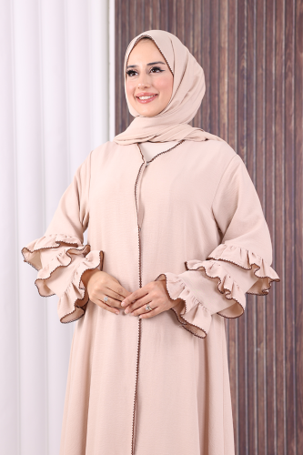 Şal ve Ferace İkili Takım 70018 Taş - 6