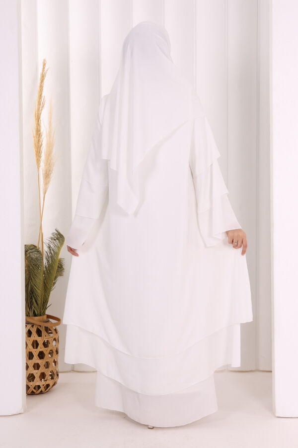 Şallı Ferace Takım 7052 Ekru - 3