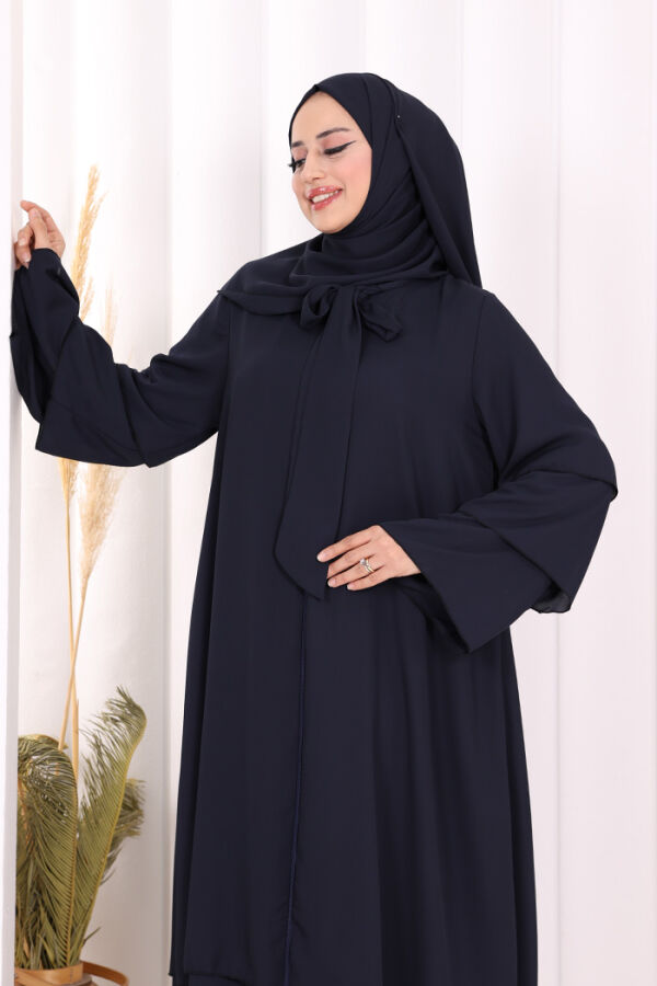 Şallı Ferace Takım 7052 Lacivert - 5