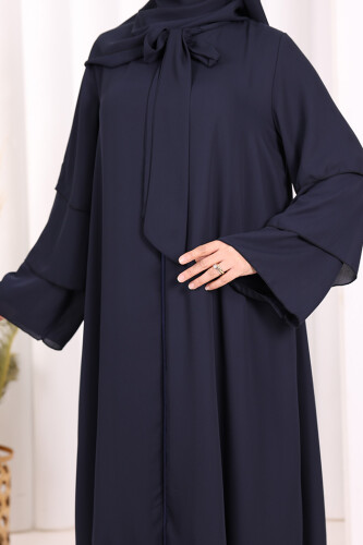 Şallı Ferace Takım 7052 Lacivert - 6