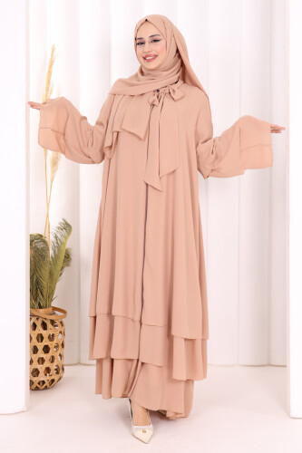 Şallı Ferace Takım 7052 Taş