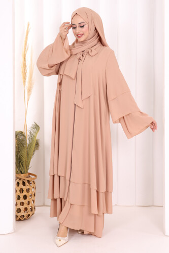 Şallı Ferace Takım 7052 Taş - 2