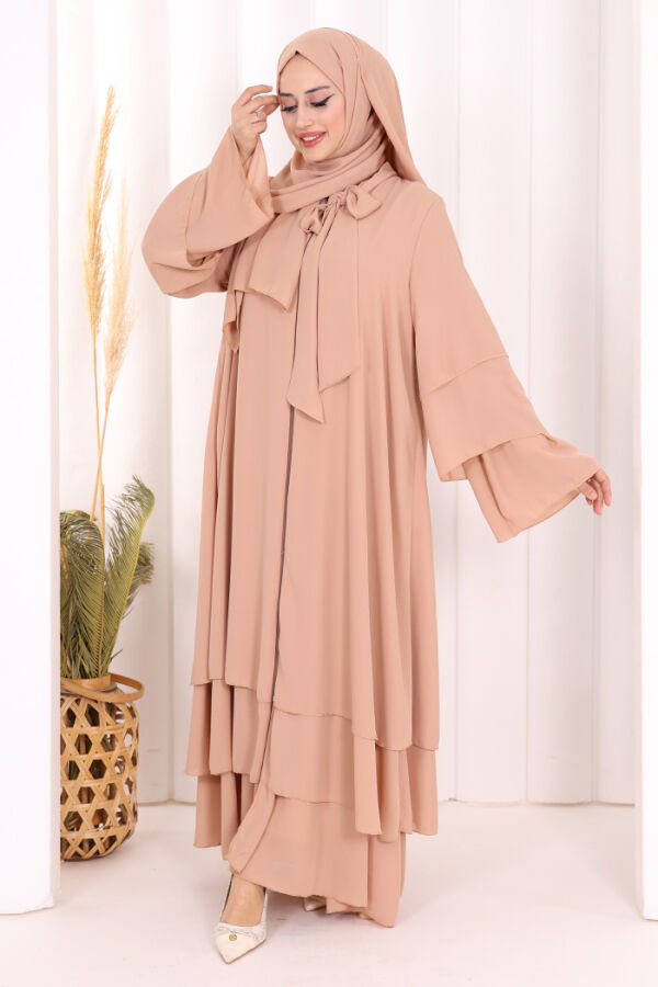 Şallı Ferace Takım 7052 Taş - 2