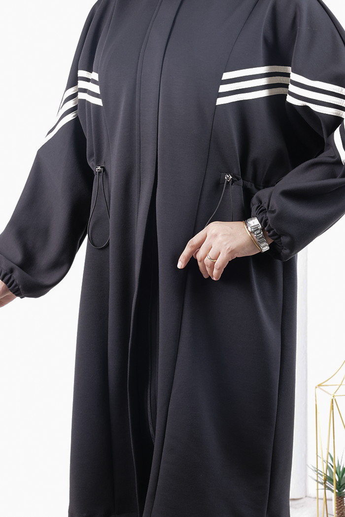 Şeritli Spor Takım 8715 Siyah - 5