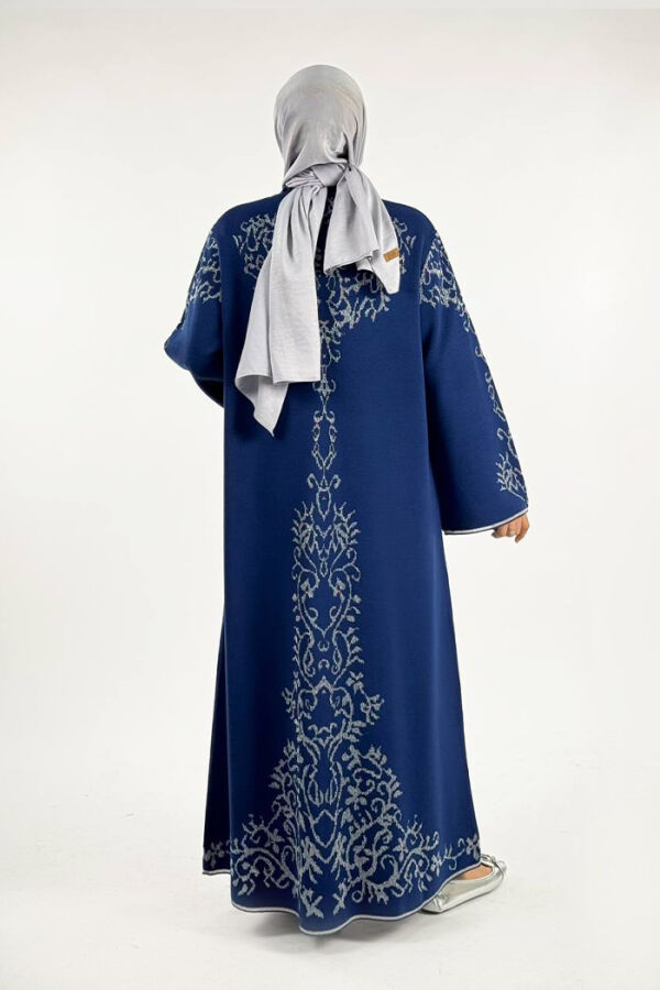 Simli Desenli Hırka 18303 Lacivert - 2