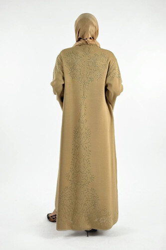 Simli Desenli Hırka 18303 Taba - 2