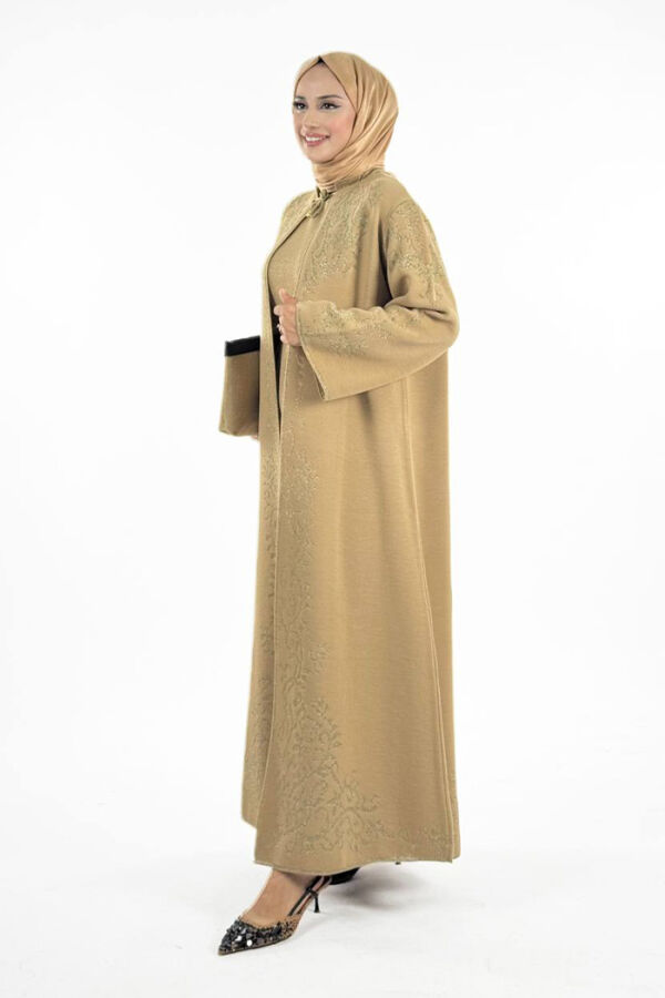 Simli Desenli Hırka 18303 Taba - 3