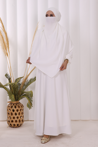 Sufleli Elbise Takım 6044 Ekru - Bym Fashion