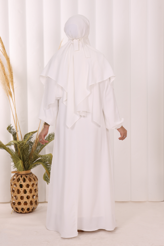 Sufleli Elbise Takım 6044 Ekru - 5