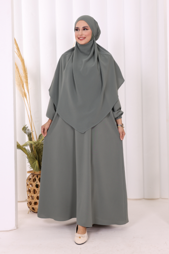 Sufleli Elbise Takım 6044 Mint - Bym Fashion