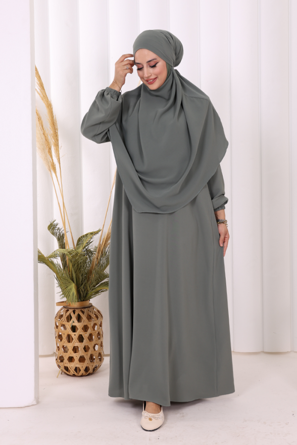 Sufleli Elbise Takım 6044 Mint - 2