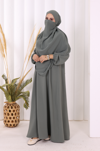 Sufleli Elbise Takım 6044 Mint - 6