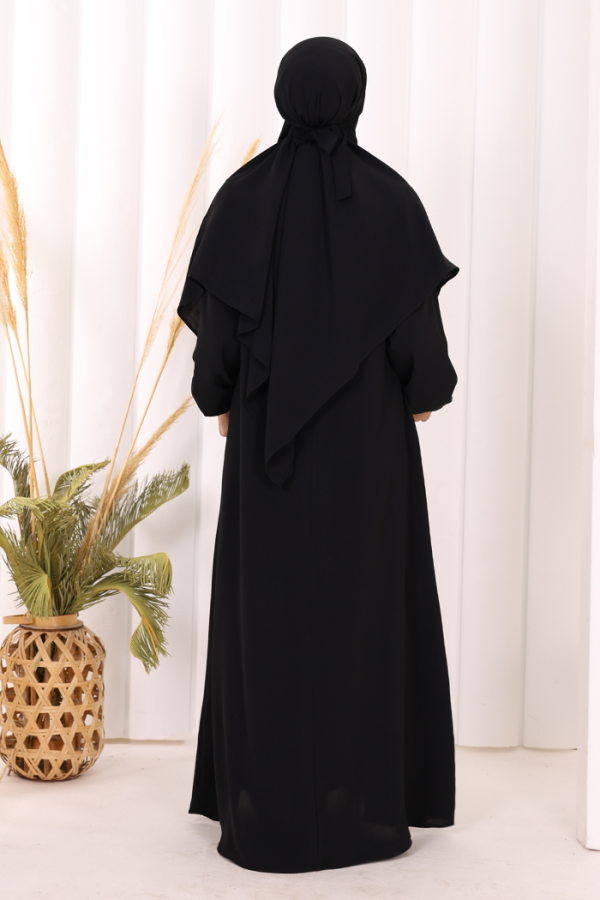 Sufleli Elbise Takım 6044 Siyah - 5