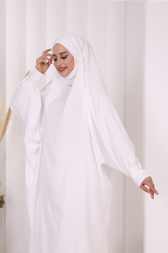 Sufleli Tunik Pantolon Takım 8004 Ekru - 5