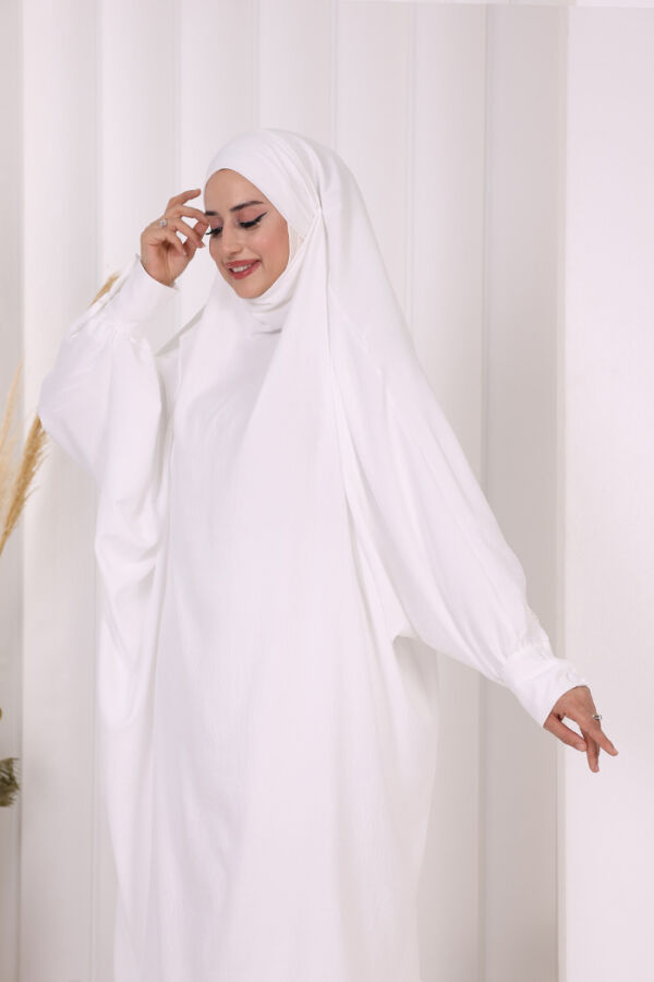 Sufleli Tunik Pantolon Takım 8004 Ekru - 5