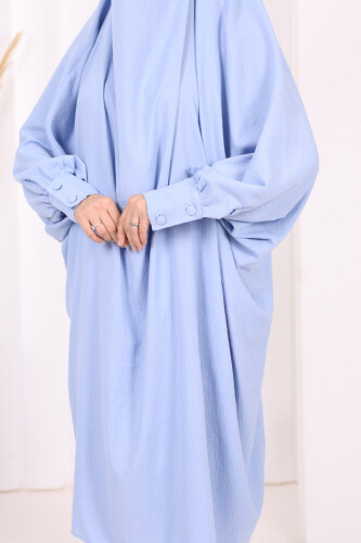 Sufleli Tunik Pantolon Takım 8004 Mavi - 7