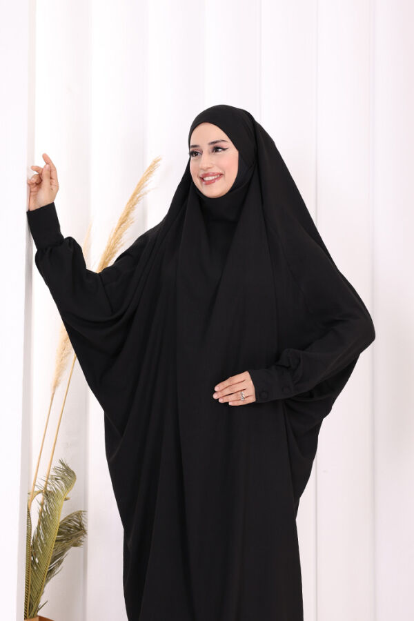 Sufleli Tunik Pantolon Takım 8004 Siyah - 5