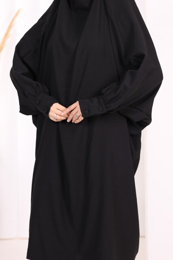 Sufleli Tunik Pantolon Takım 8004 Siyah - 6