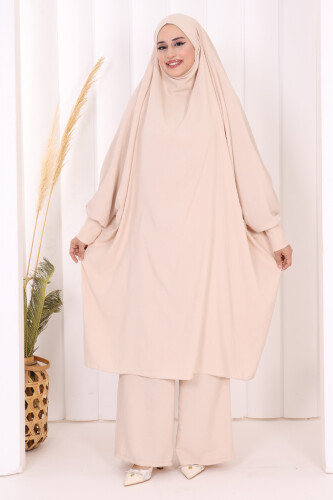 Sufleli Tunik Pantolon Takım 8004 Taş - 2