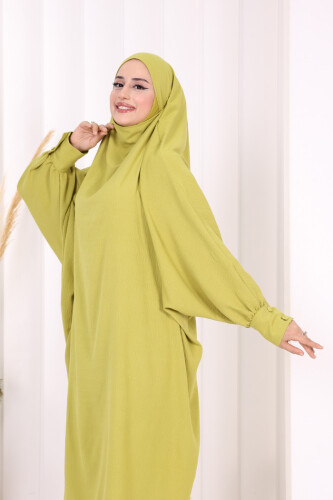 Sufleli Tunik Pantolon Takım 8004 Yağ Yeşili - 6