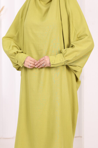 Sufleli Tunik Pantolon Takım 8004 Yağ Yeşili - 7