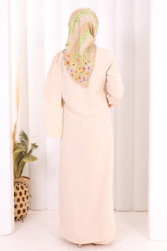 Tek Omuz Gold Toka Detaylı Tunik Pantolon Takım 8698 Taş - 4