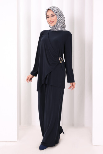 Toka Detaylı İkili Takım 8034 Lacivert - 2