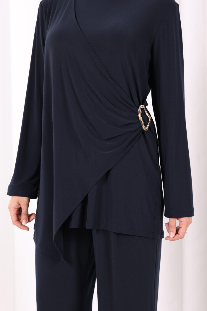 Toka Detaylı İkili Takım 8034 Lacivert - 5