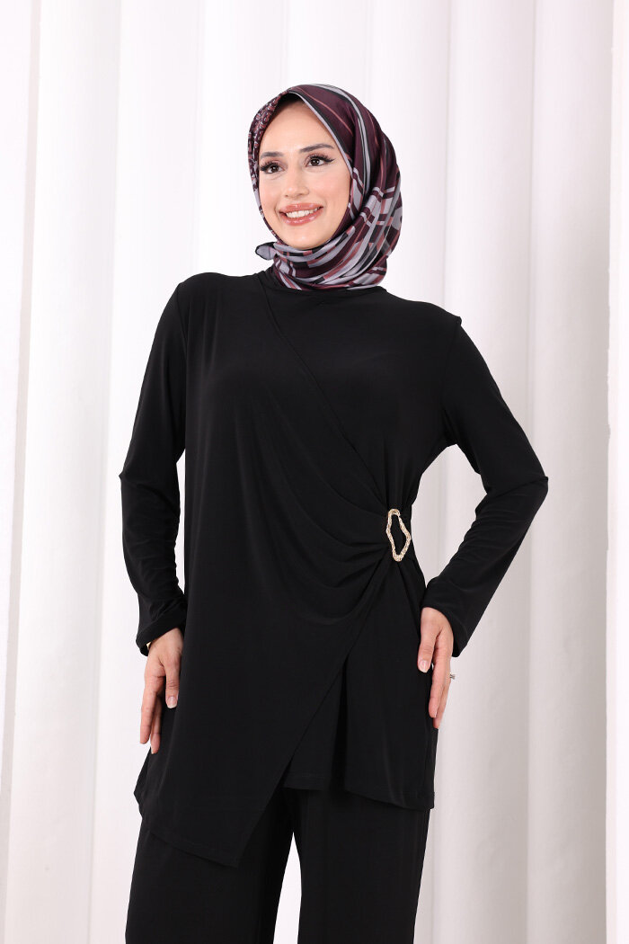 Toka Detaylı İkili Takım 8034 Siyah - 4