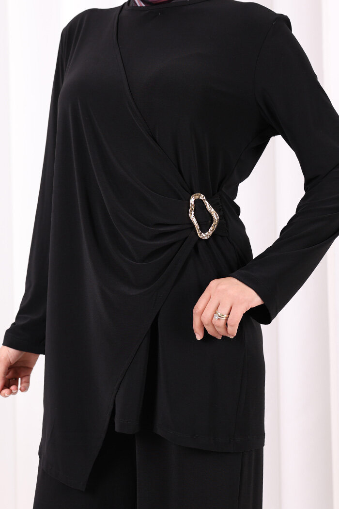 Toka Detaylı İkili Takım 8034 Siyah - 5