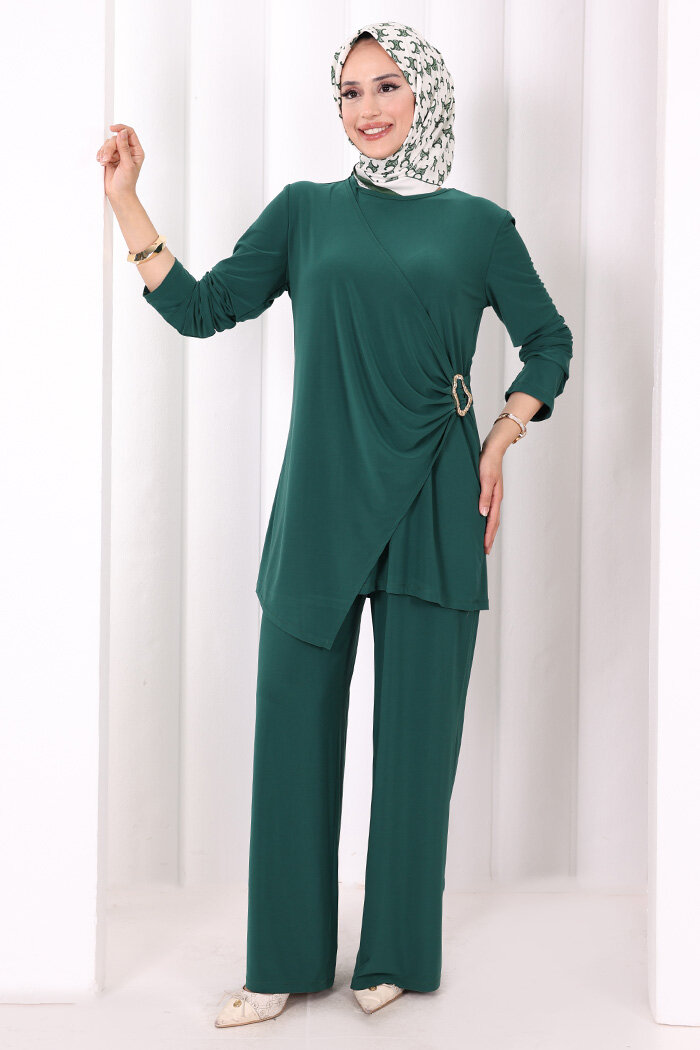 Toka Detaylı İkili Takım 8034 Zümrüt - 1